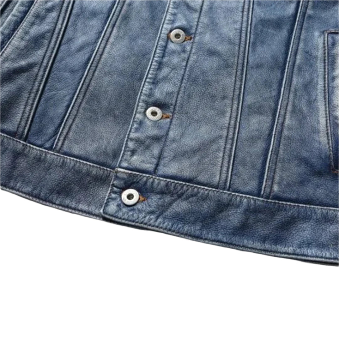 Patchwork Cargo Denim Jacket
