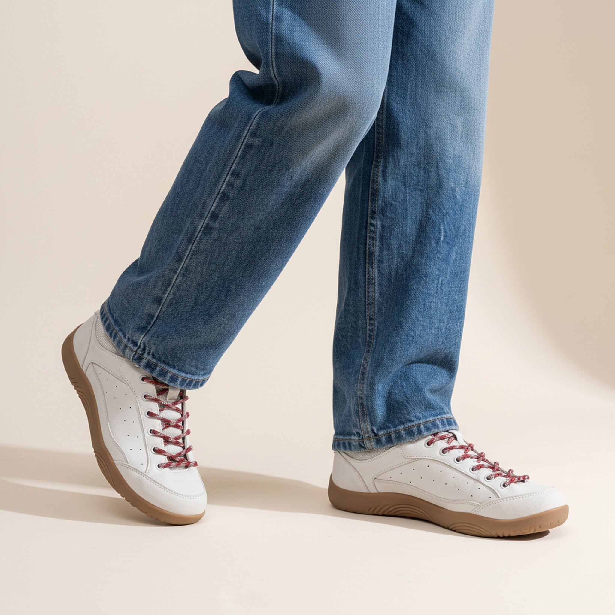 Apex | Low-Top Leather Court Sneakers - view 4