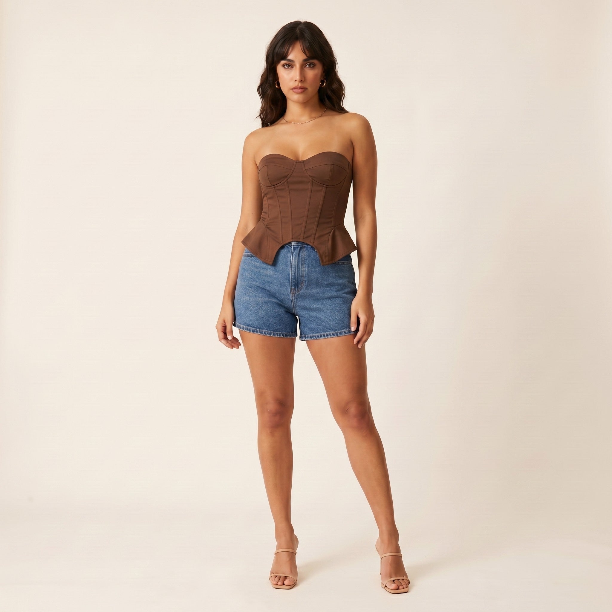 Lex | Women's Tube Top - Brown