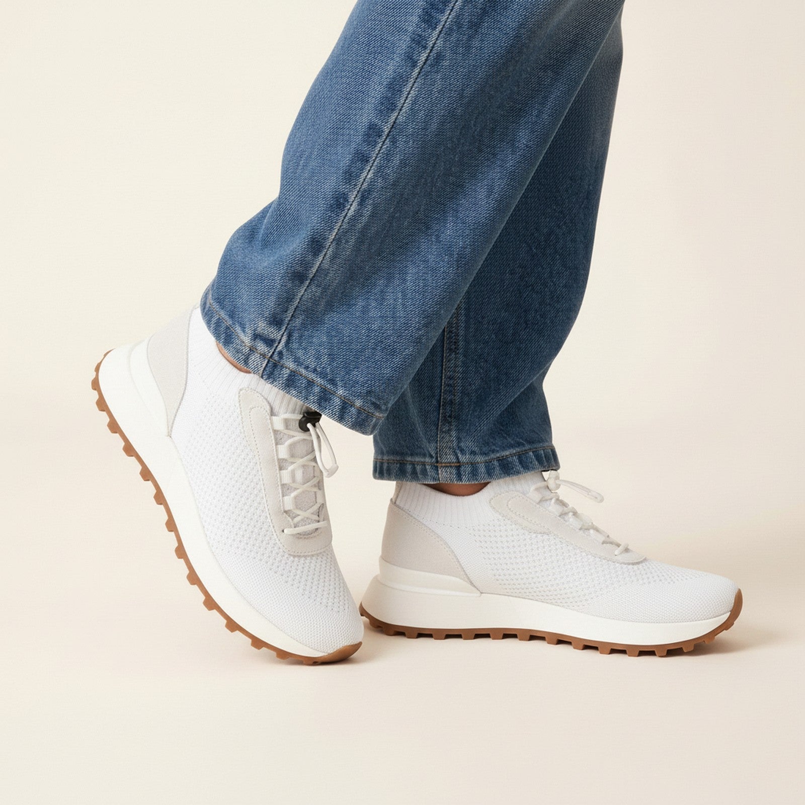 Duke | High-Top Canvas Sneakers - White