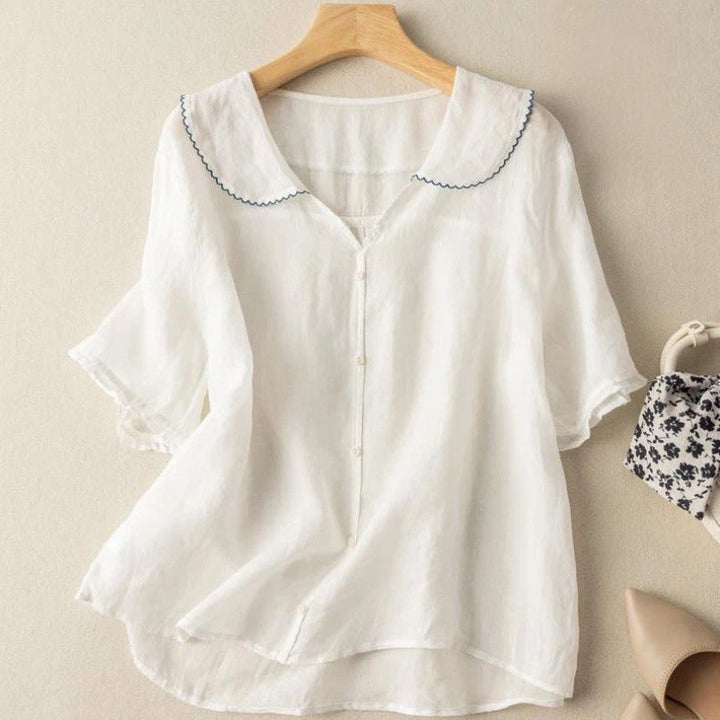 Lightweight linen shirt for women