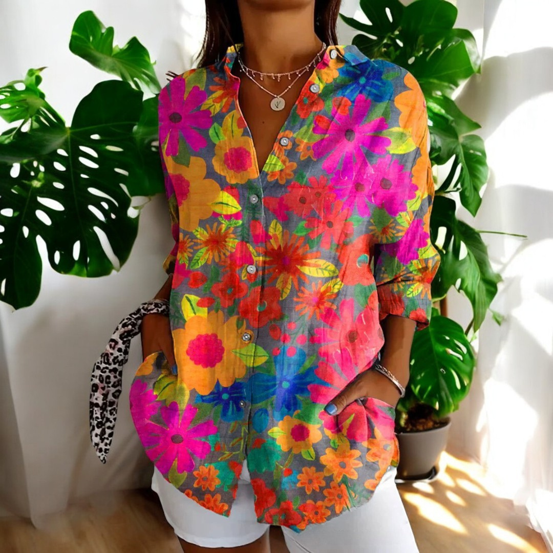 Irene | Stylish Floral Blouse