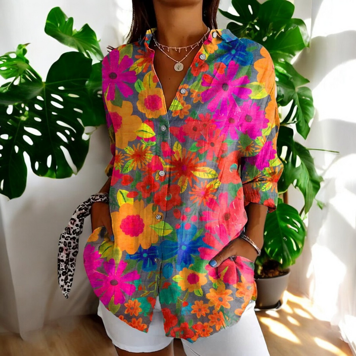 Irene | Stylish Floral Blouse