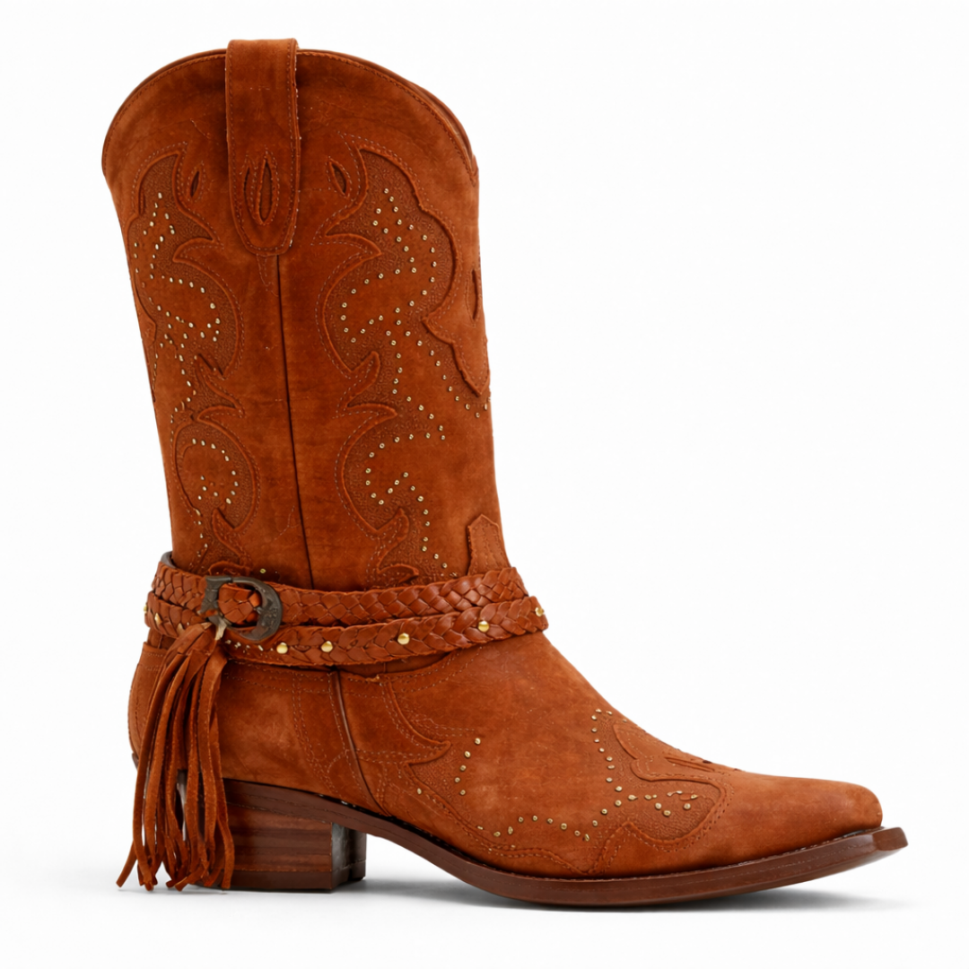 Women’s Brown Shaft Western Boots - Snip Toe