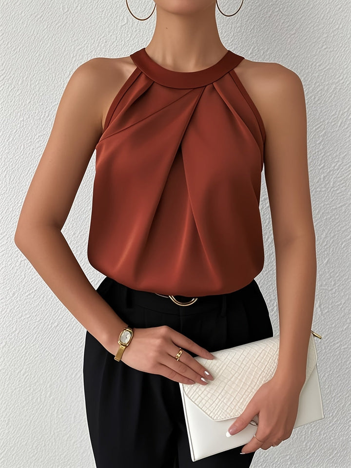 CERYS ELEGANT SLEEVELESS BLOUSE