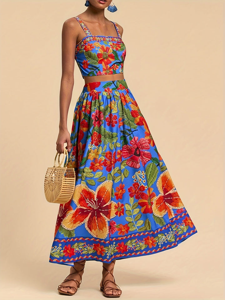 Luna | Elegant Top and Skirt Set