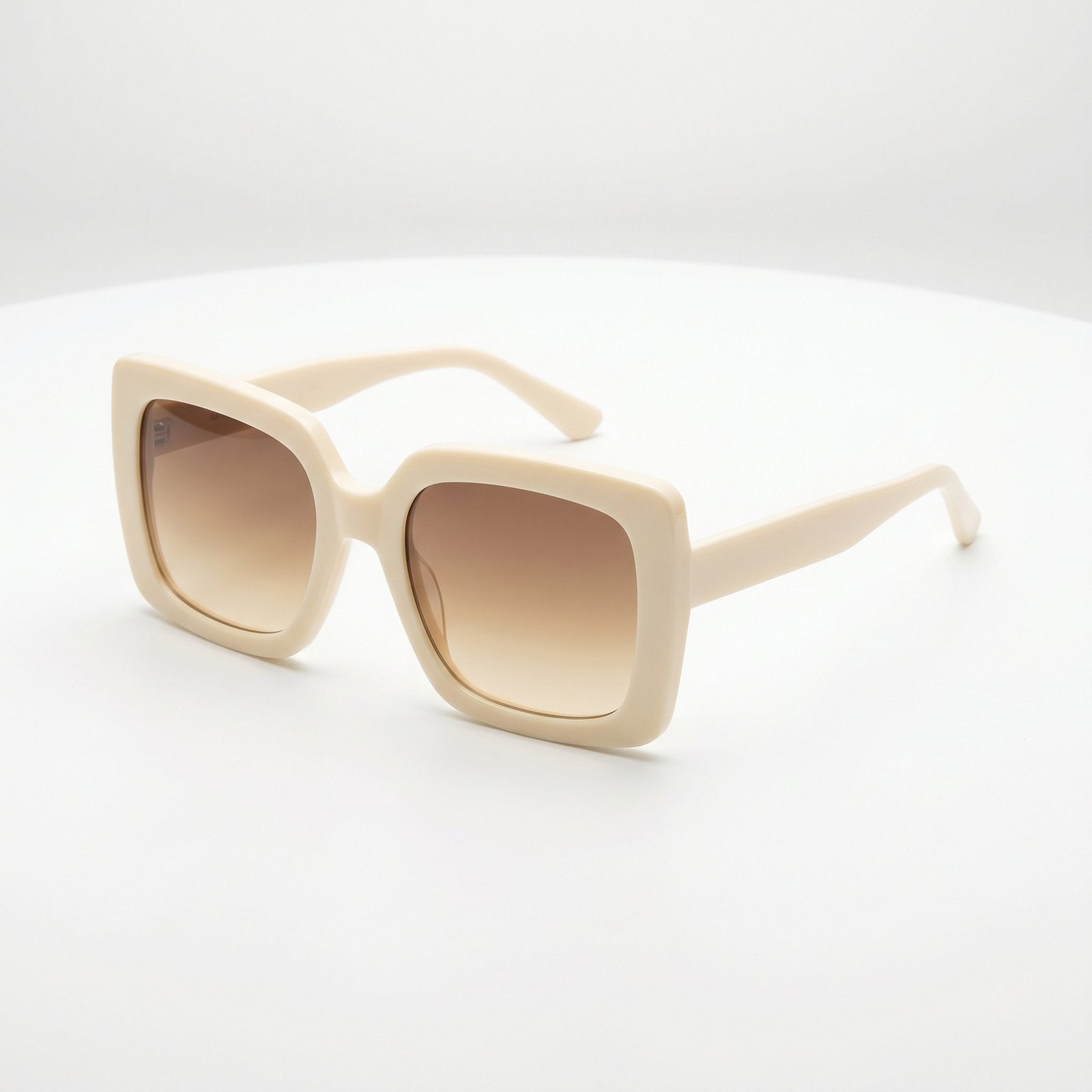 Icon Oversized Square Sunglasses - Cream