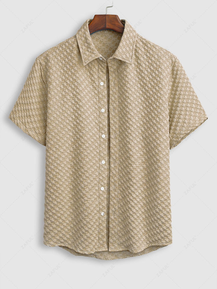 The Santorini Set | Jacquard Shirt & Drawstring Shorts