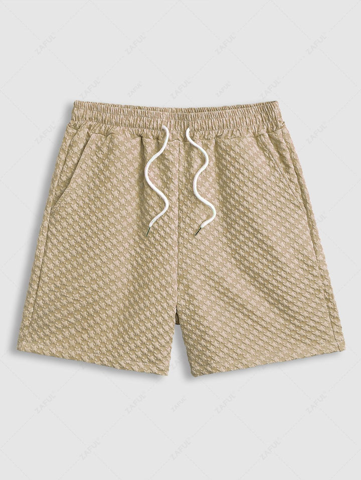 The Santorini Set | Jacquard Shirt & Drawstring Shorts