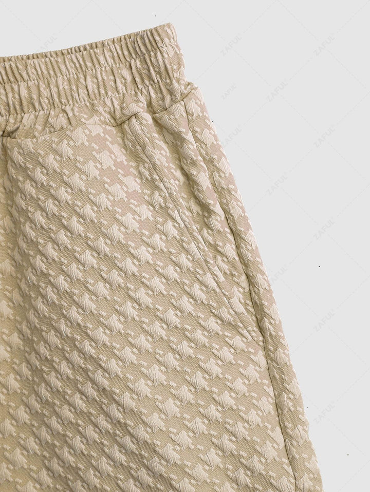 The Santorini Set | Jacquard Shirt & Drawstring Shorts