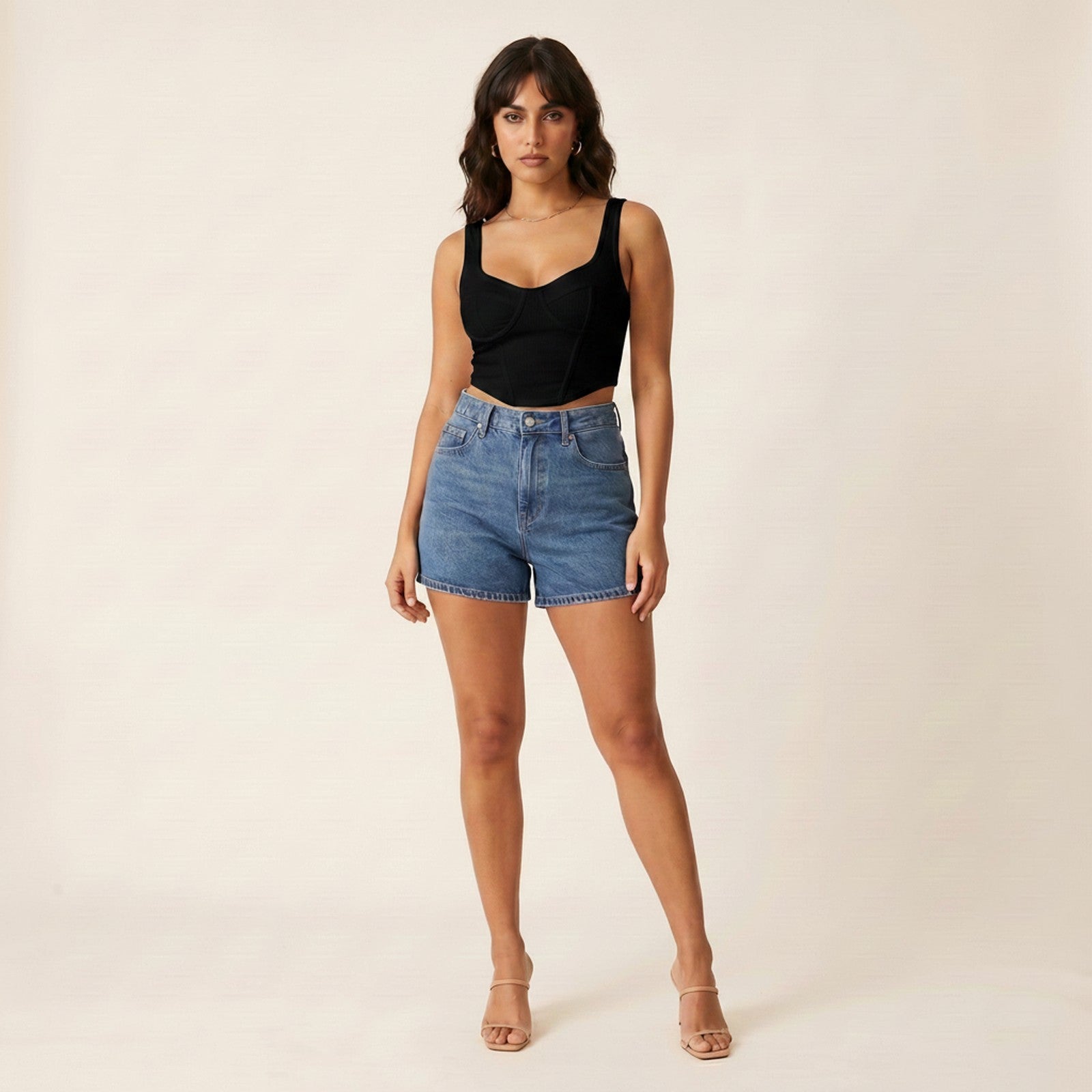 Kit | Women's Ribbed Tank Top - Black