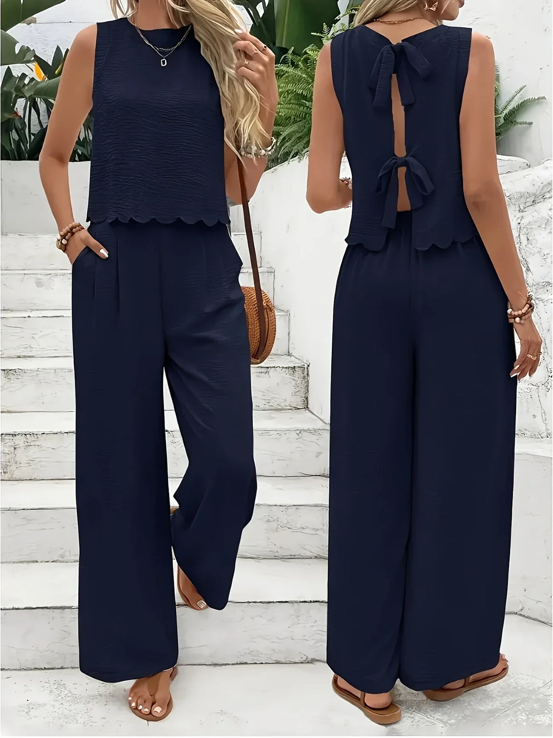 Raya - Elegant Two-Piece Sleeveless Set
