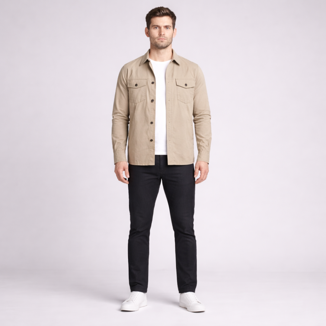 Relaxed Fit Overshirt Jacket