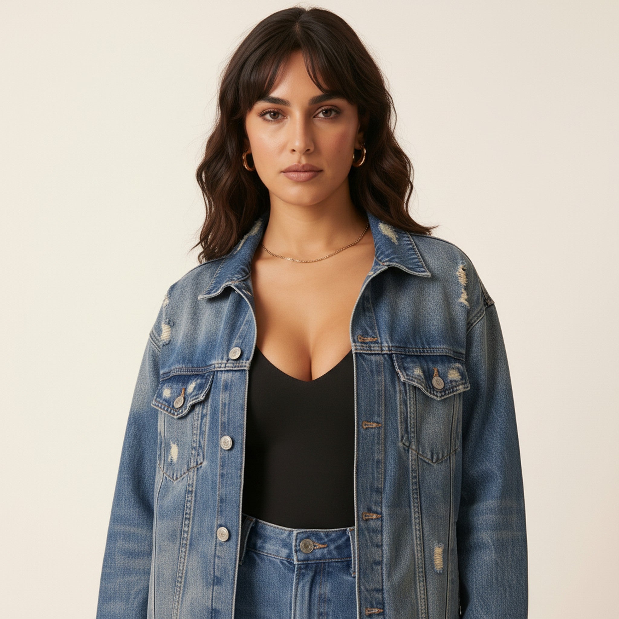 Storm | Women's Oversized Denim Jacket - view 3