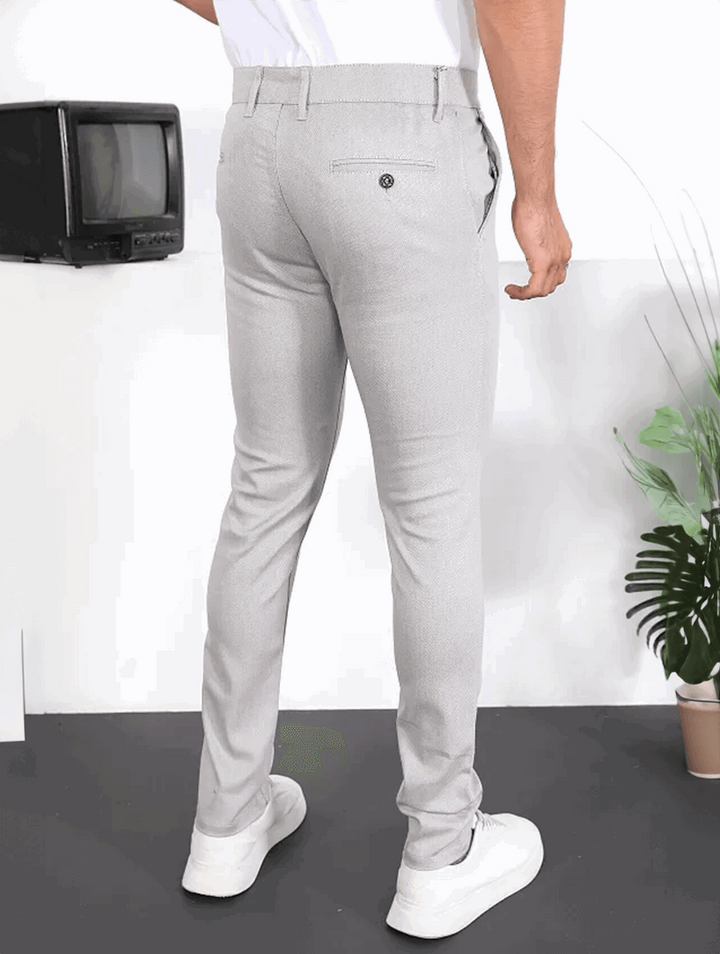 Noa Stretch Pants - Light Grey