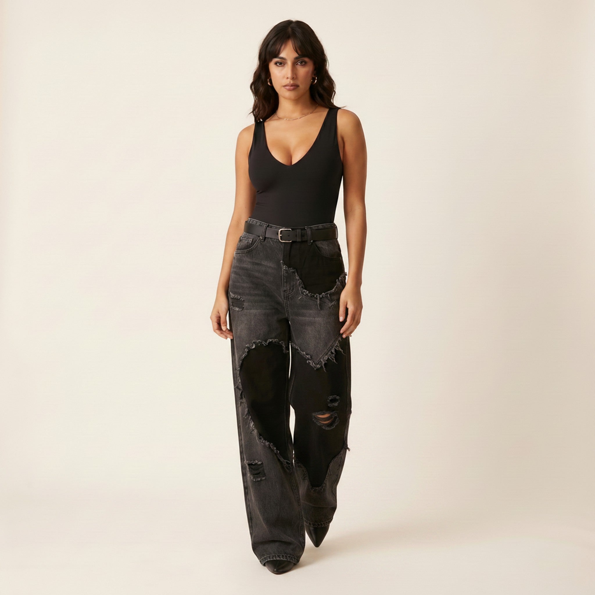 Vandal | Distressed Baggy Jeans - view 4