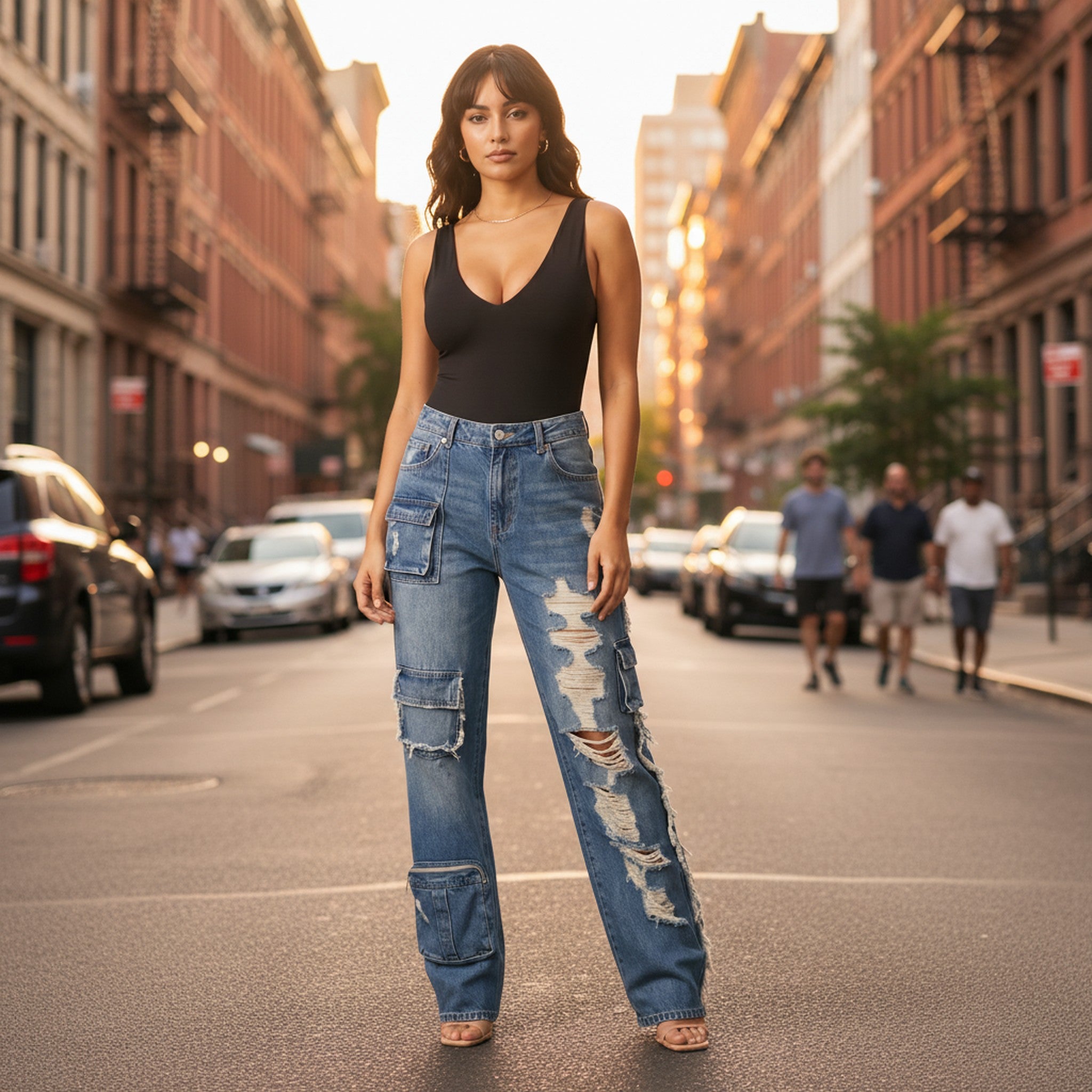 Rebel | Women's Low-Rise Baggy Jeans - view 5