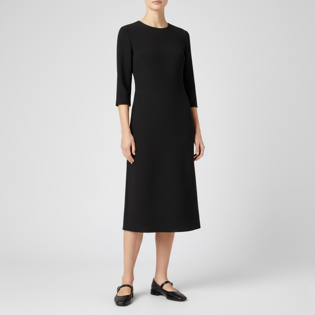 Square-Toe Mary Jane Flats