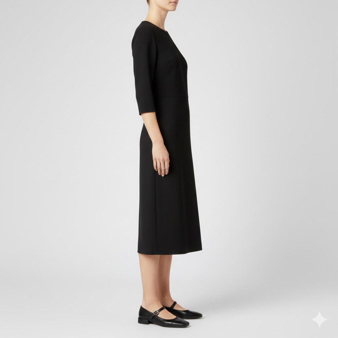 Square-Toe Mary Jane Flats