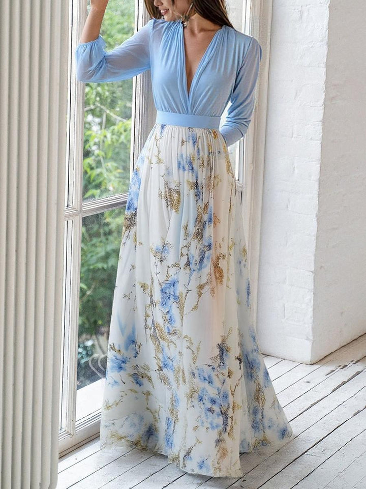 Elena™ - Maxi dress with Dazzling floral print