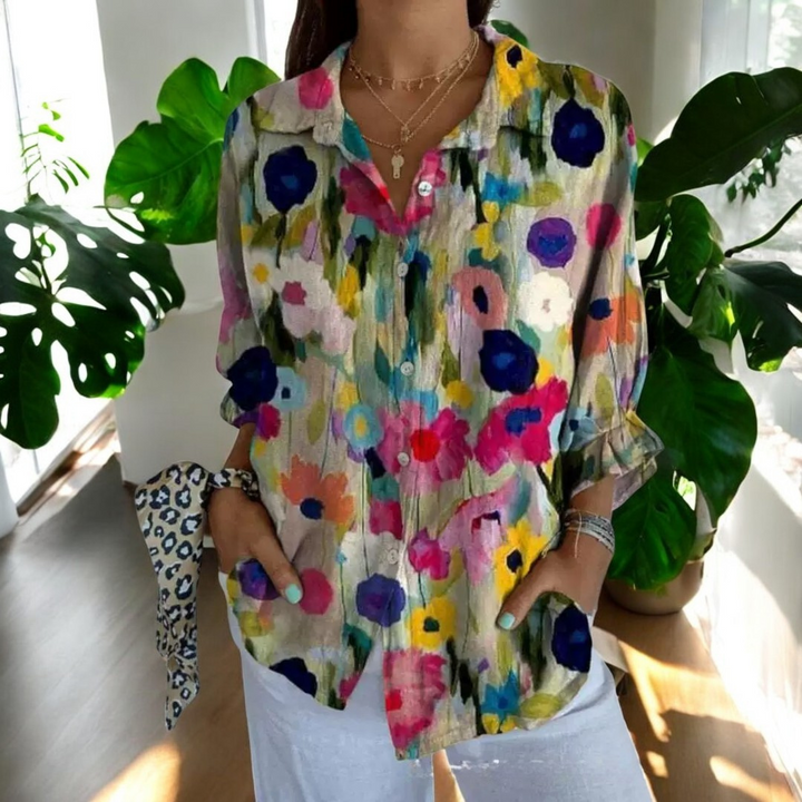 Irene | Stylish Floral Blouse