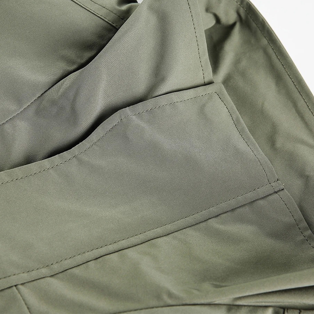 Patchwork Denim Cargo Jacket