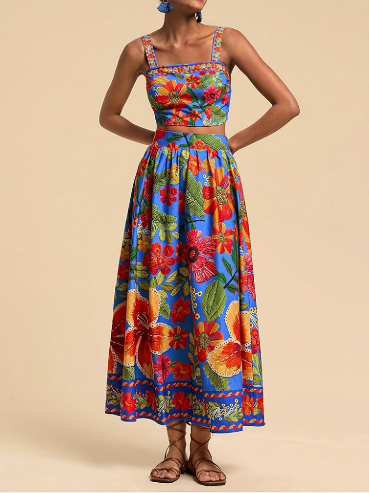 Luna | Elegant Top and Skirt Set