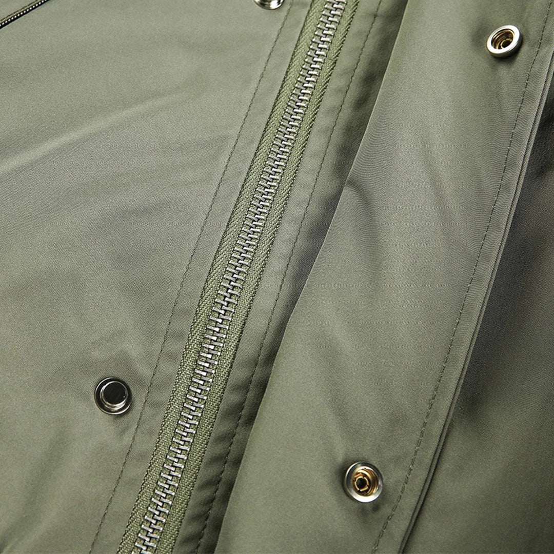 Patchwork Denim Cargo Jacket