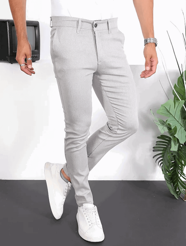 Noa Stretch Pants - Light Grey