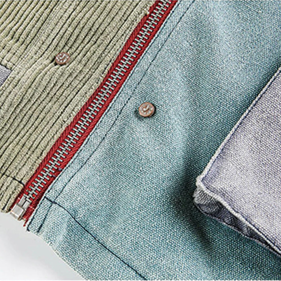 Quilted Denim Jacket