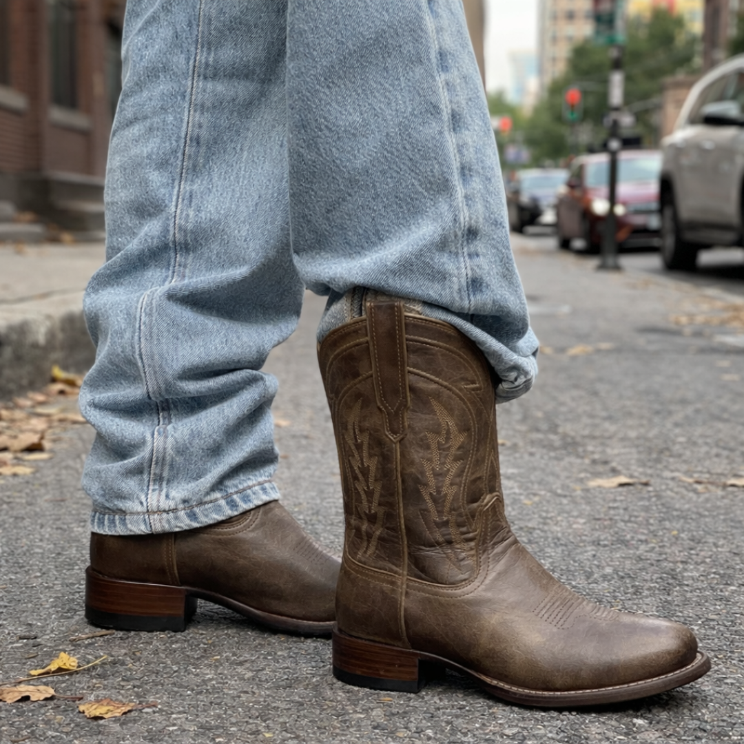 Men’s Western Boots - Stitch Detail