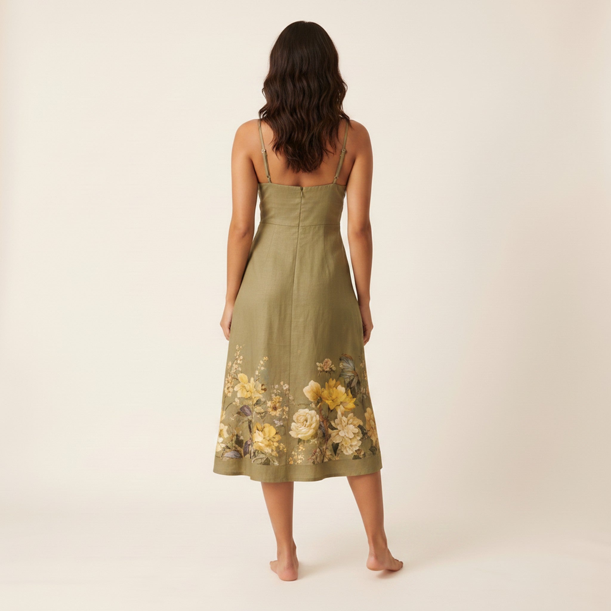Lila | Women's Resort Slip Midi Dress - view 2