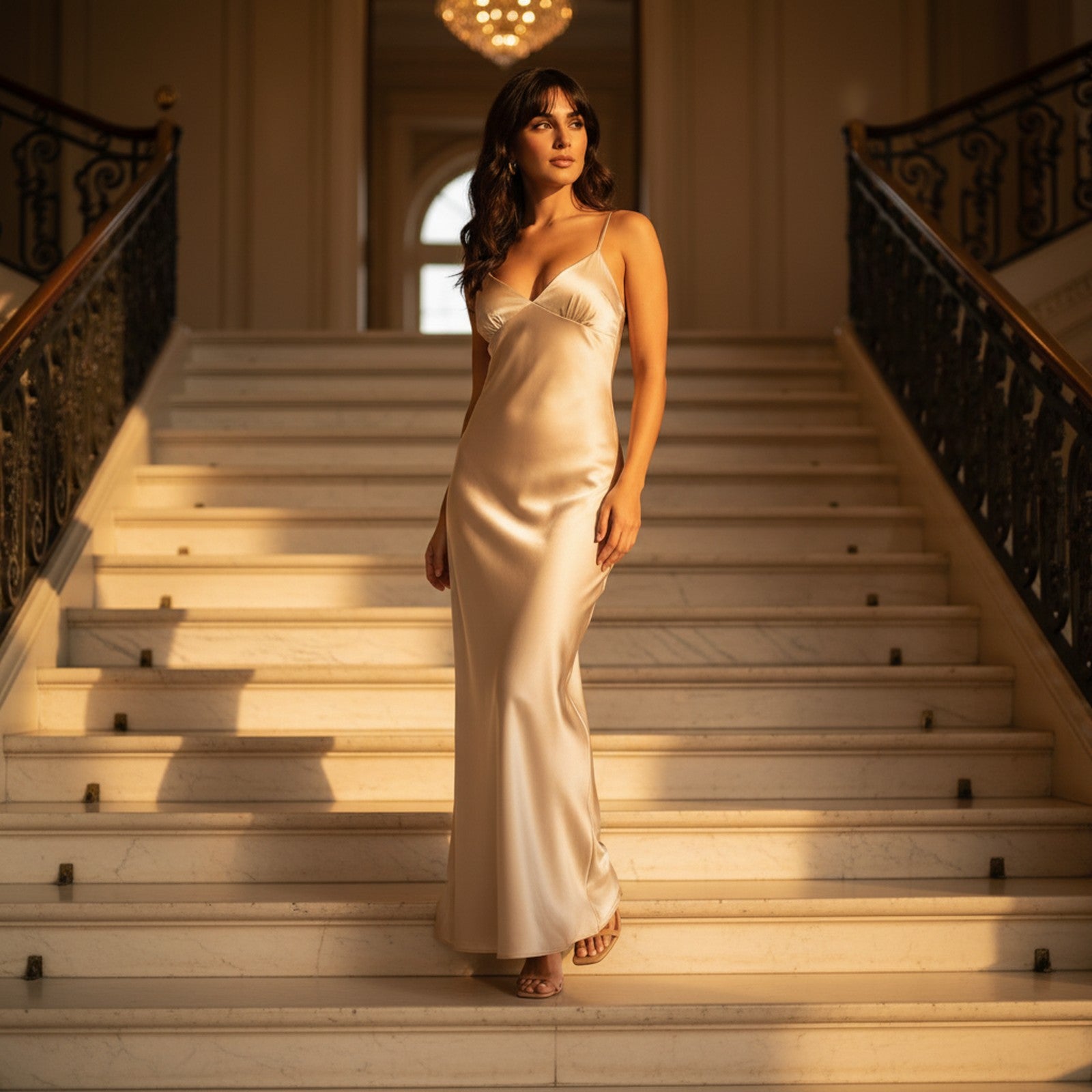 Ivy | Women's Satin Slip Dress - Lifestyle