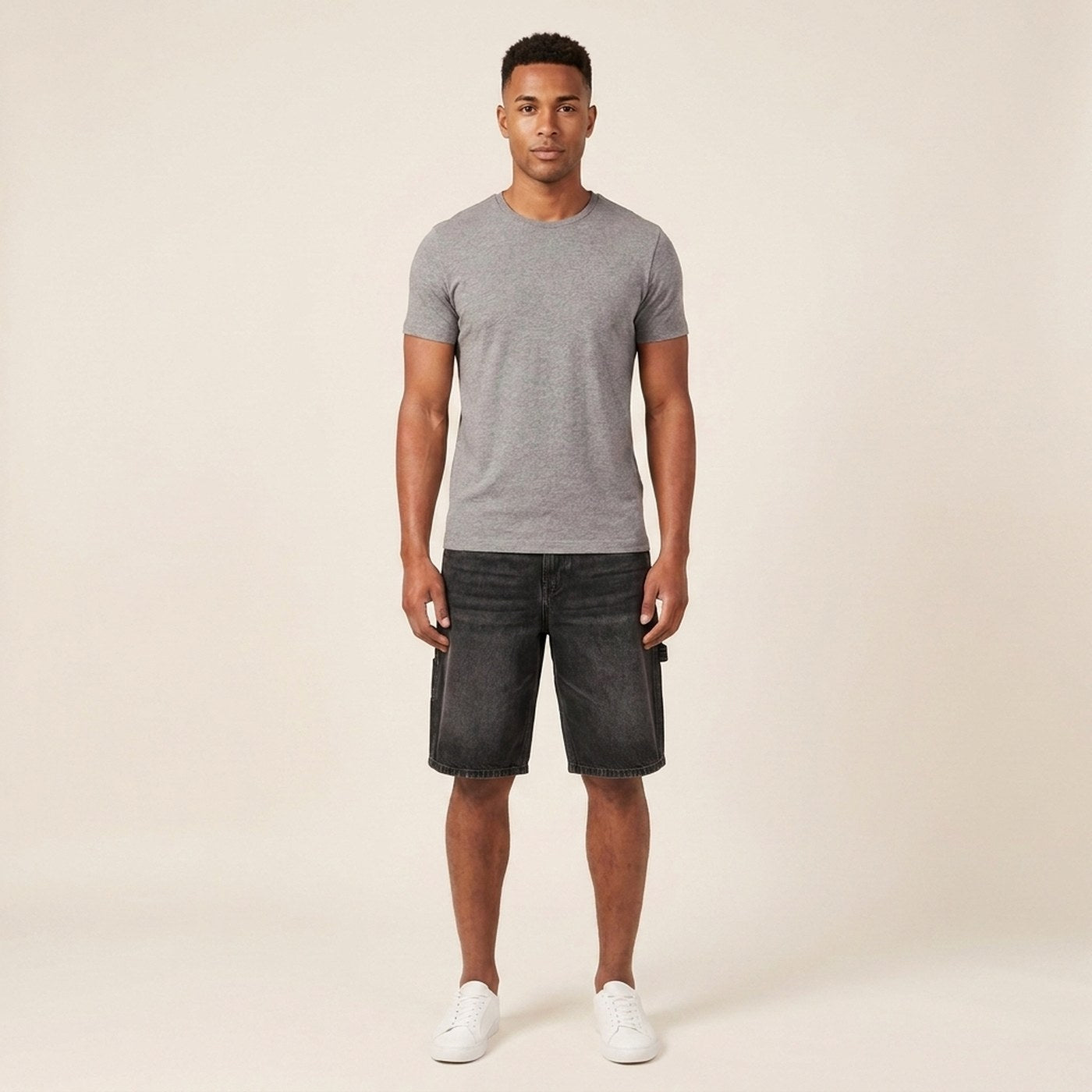 Coast | Men's Denim Carpenter Shorts - On-Model Front