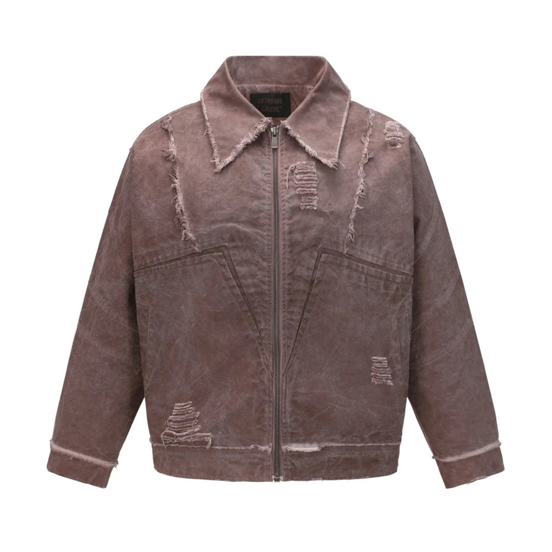 Patchwork Cargo Denim Jacket
