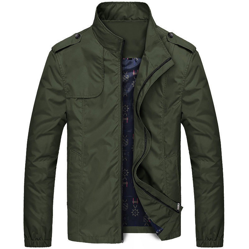 Men's Zip-Up Bomber Jacket