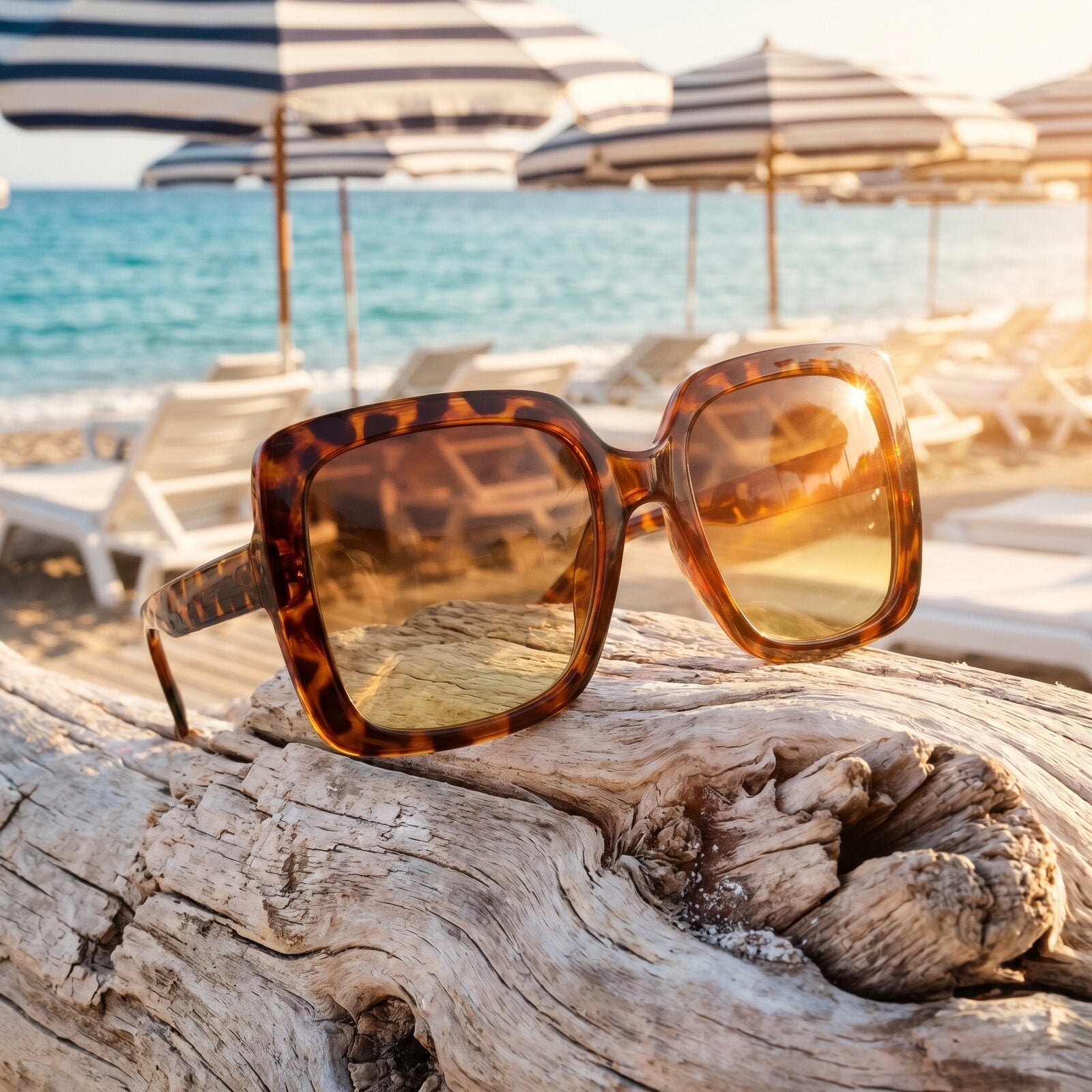 "Icon" Oversized Square Sunglasses