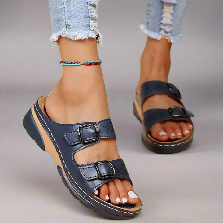 Ingrid | Orthopedic Leather Sandals with Premium Comfort