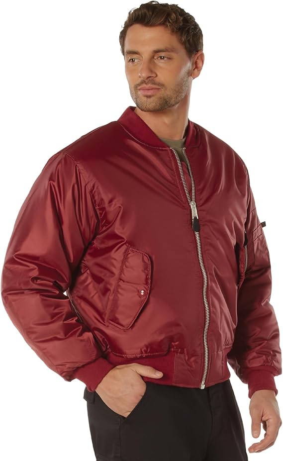 Men's Zip-Up Bomber Jacket