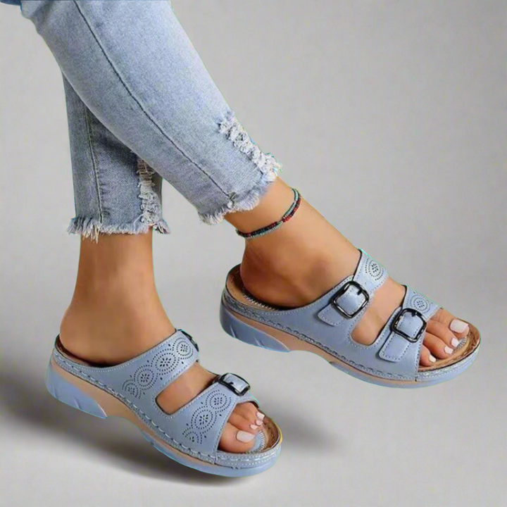 Ingrid | Orthopedic Leather Sandals with Premium Comfort