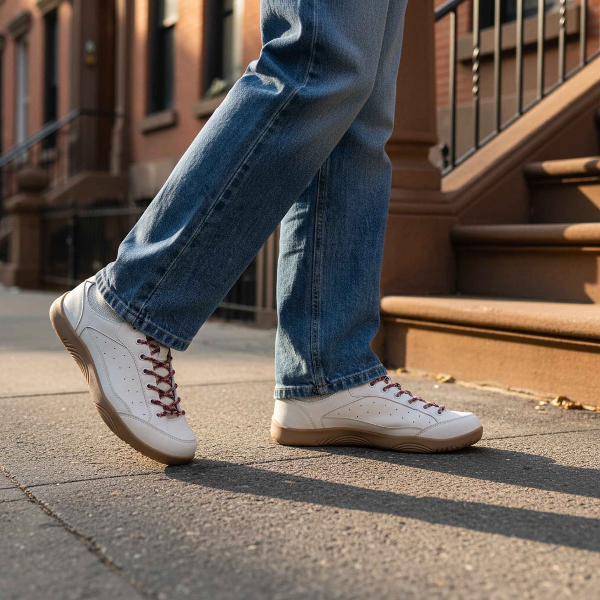 Apex | Low-Top Leather Court Sneakers - view 5