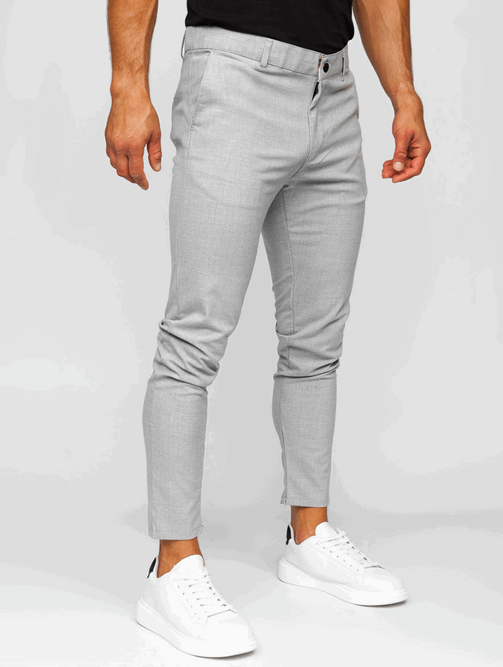 Noa Stretch Pants - Light Grey