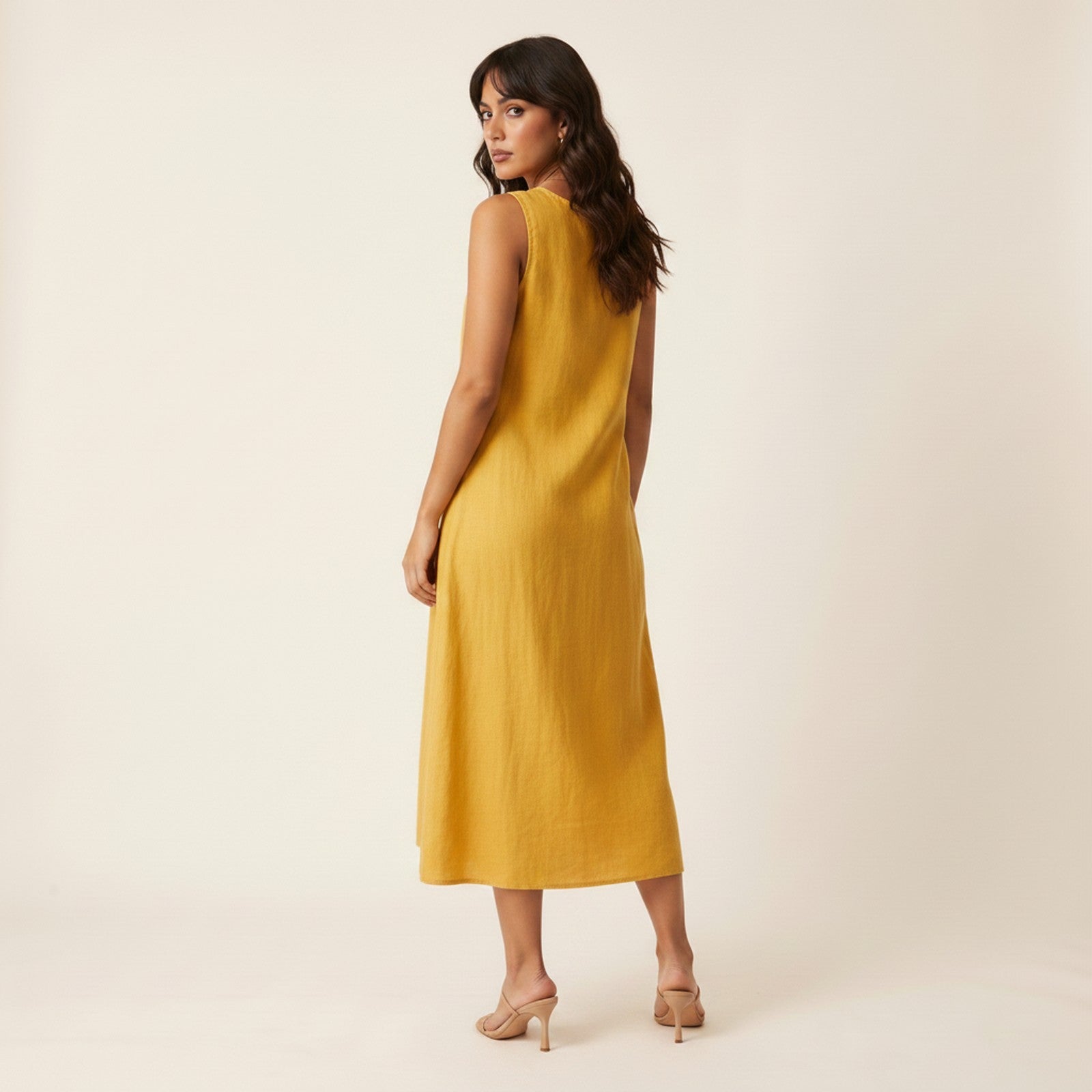 Aria | Women's Smocked Sundress - Back View