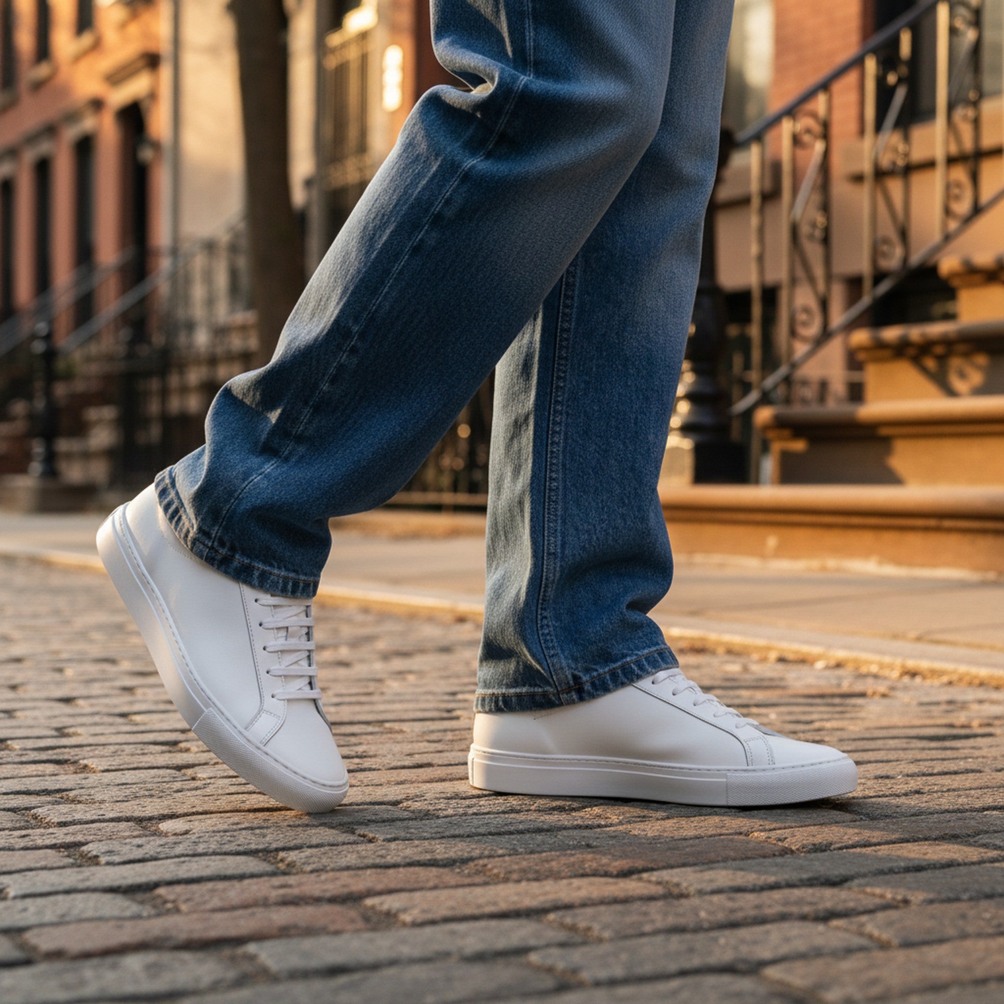 Cruz | Men's Leather Court Sneakers - view 5