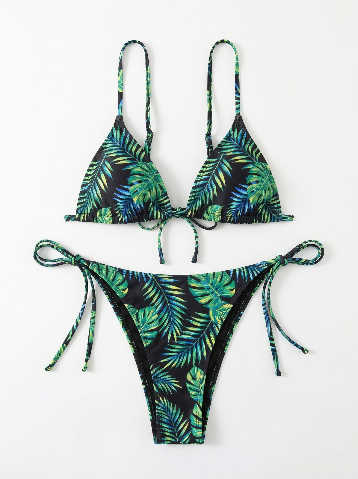 Tropicana String Bikini Set - Black