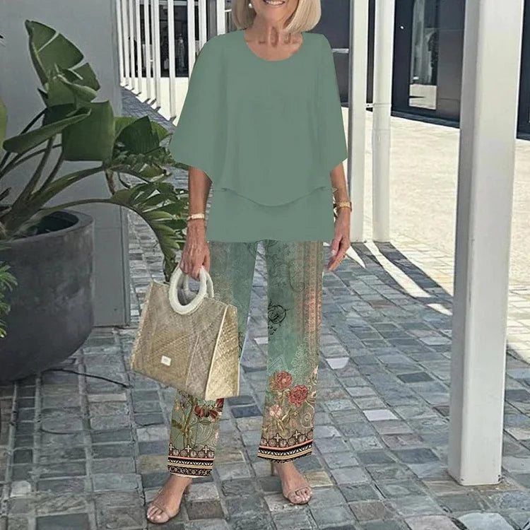 Monique – Trendy Printed Two-Piece Set