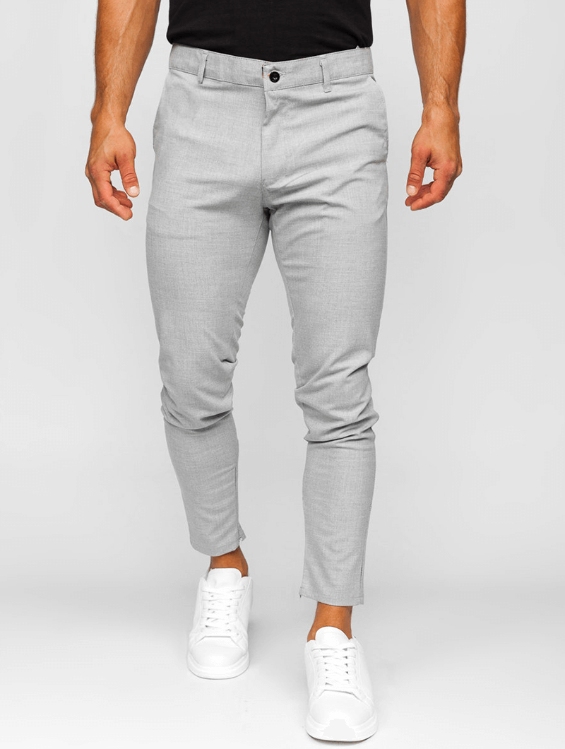 Noa Stretch Pants - Light Grey
