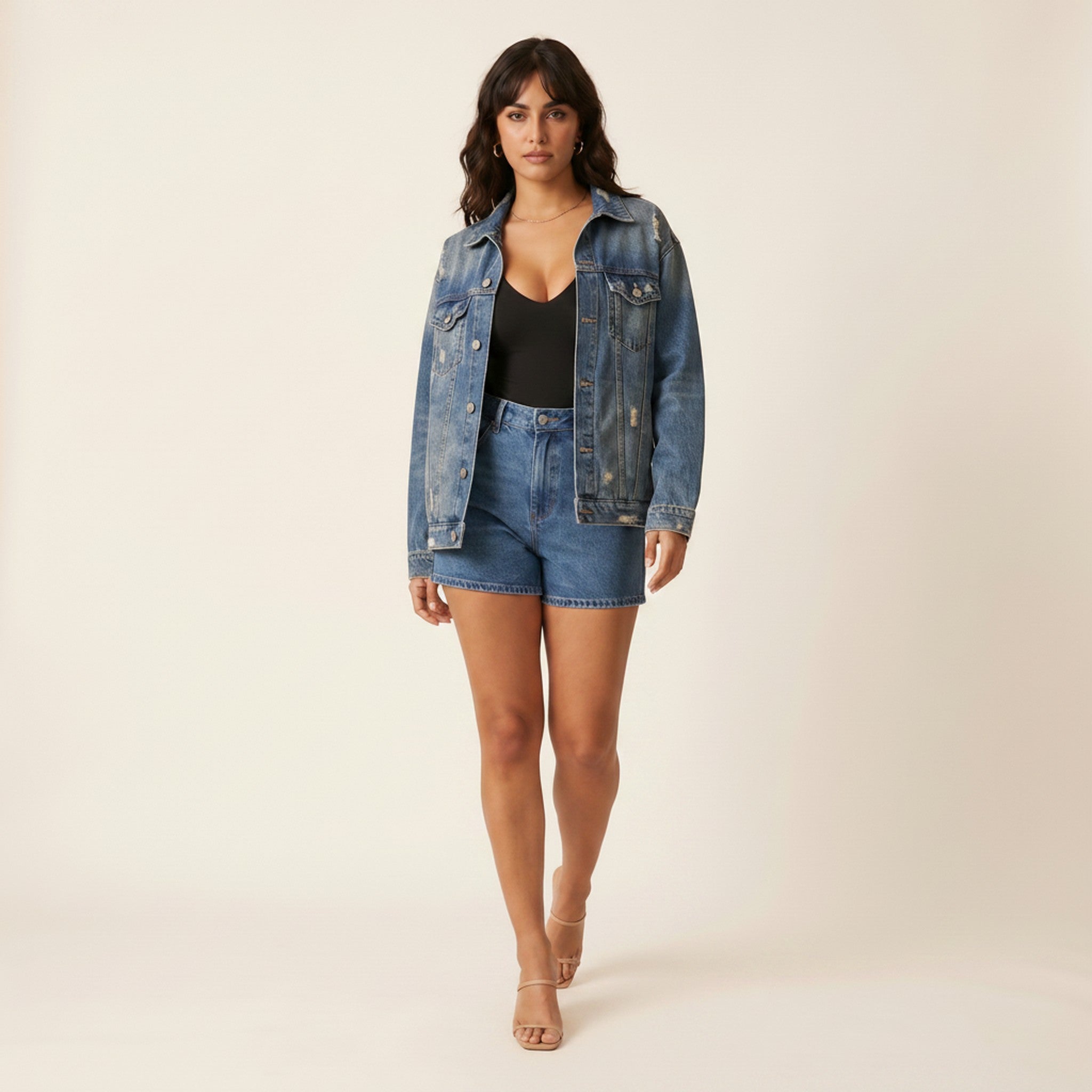 Storm | Women's Oversized Denim Jacket - view 4