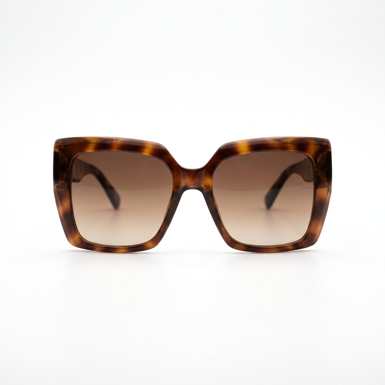 Icon Oversized Square Sunglasses - Brown Gradient