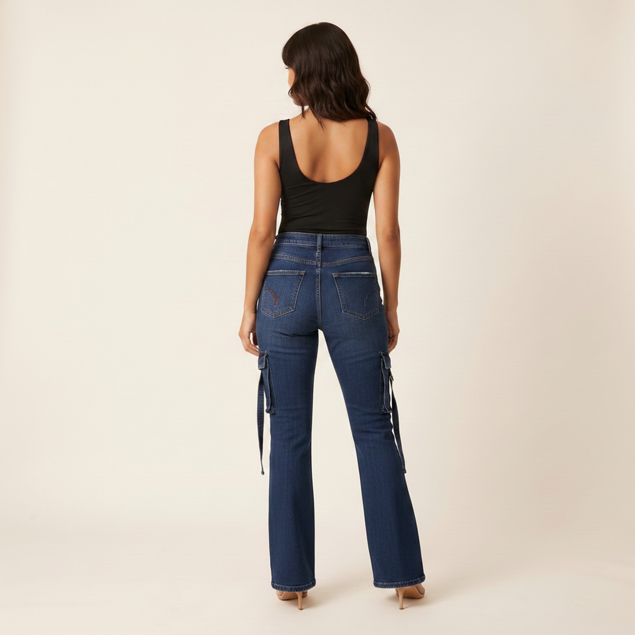 Lux | Women's High-Waist Flared Jeans - view 2